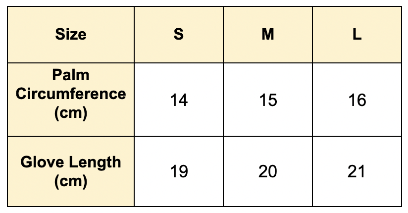 Arthritis Compression Gloves Size