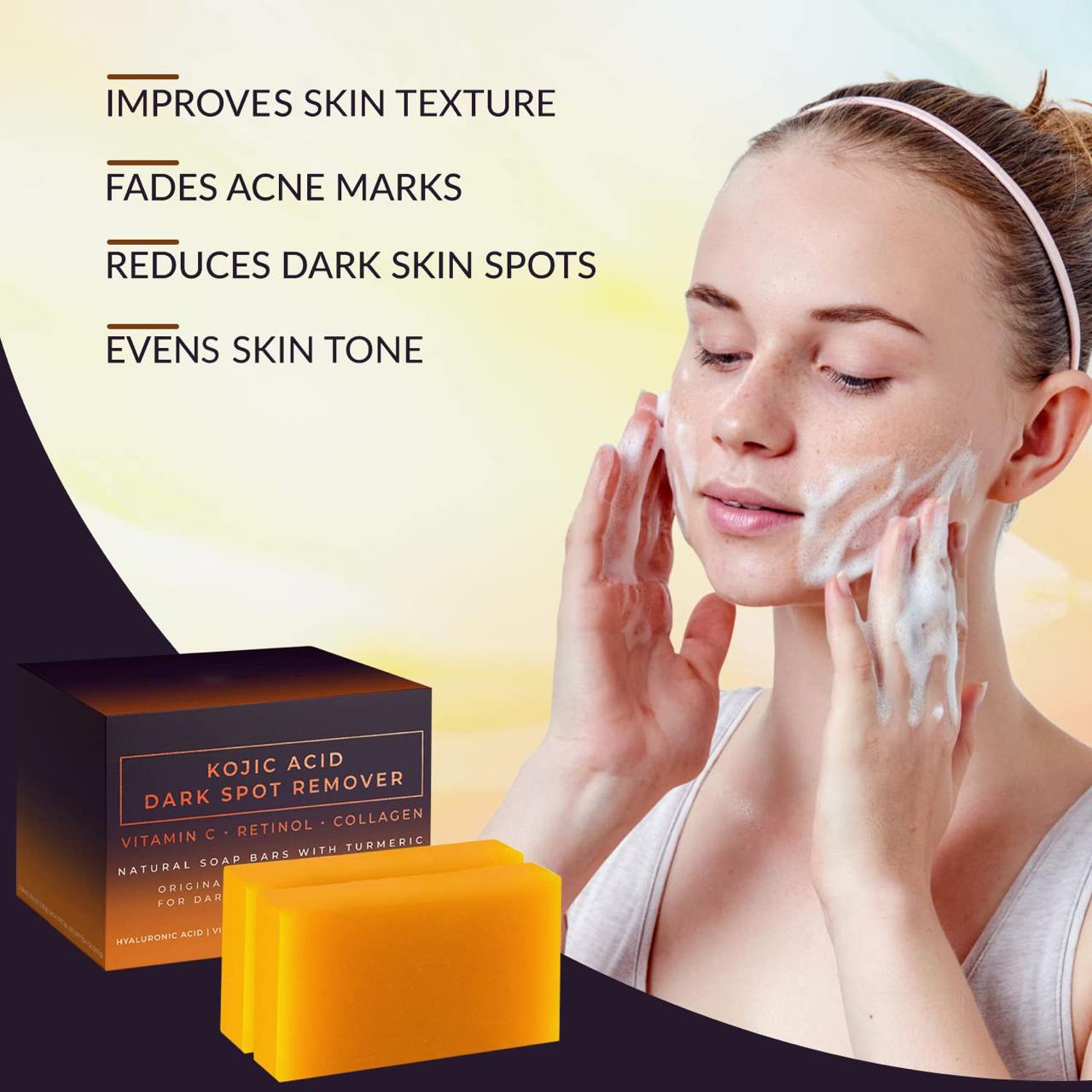 valitic kojic acid dark spot remover soap bars 3