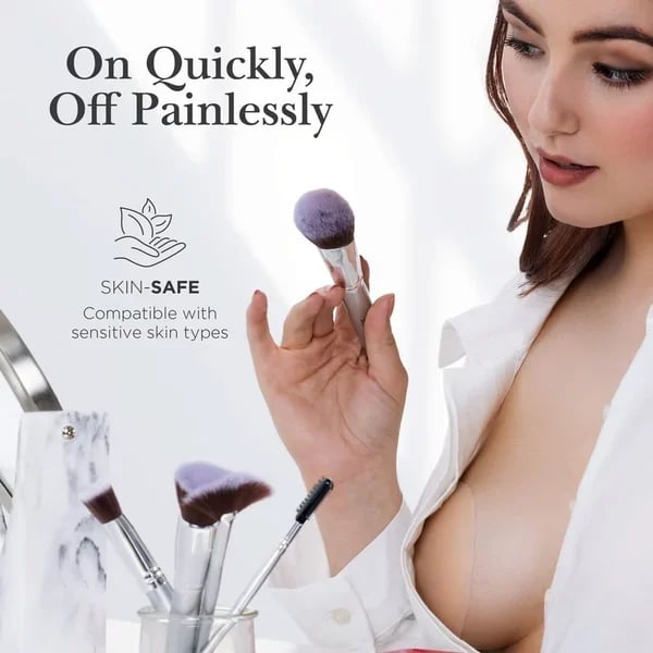 #1 Bestselling - Go Braless! Seamless Nipple Covers (Latex-free and 100% Medical Silicone)