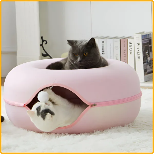 KittyHaven Donut Bed