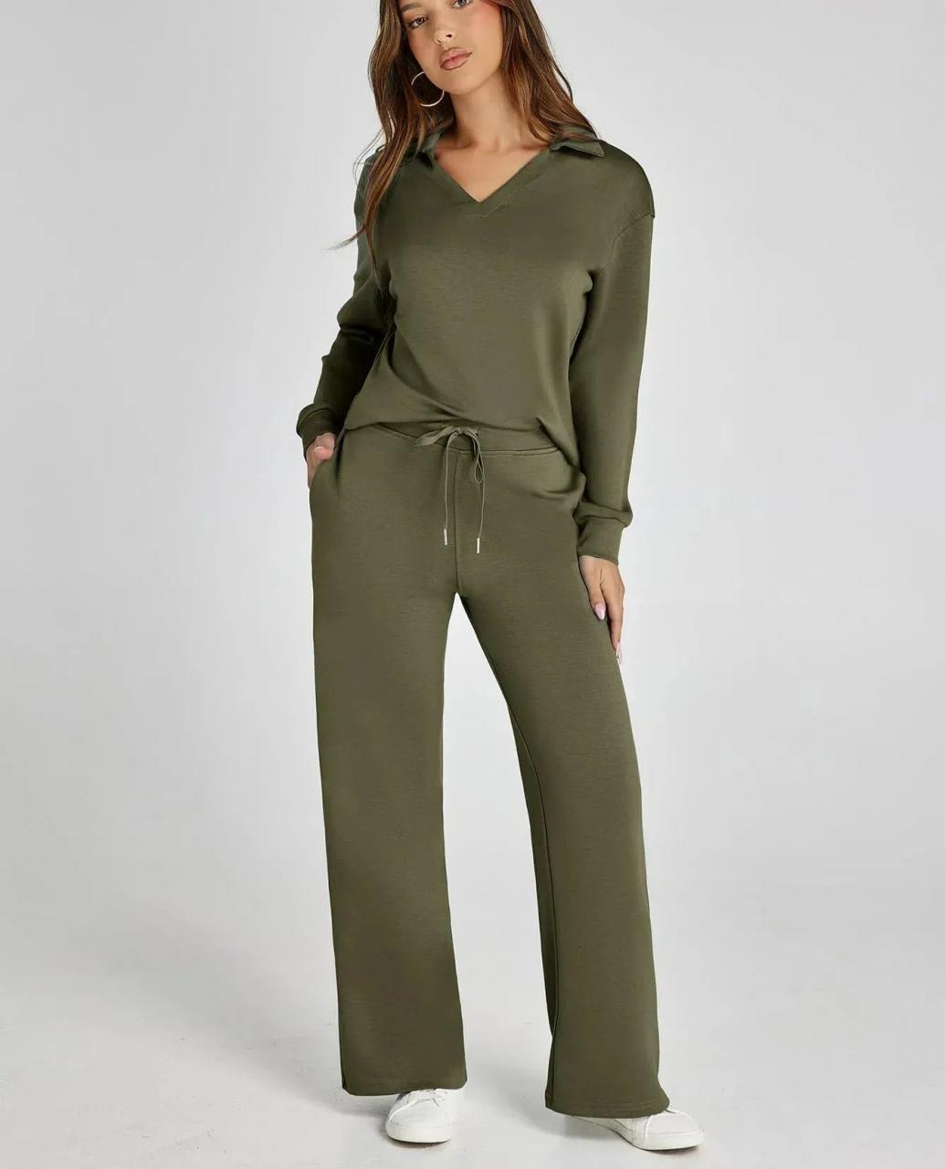 LAST DAY 70% OFF - Women's 2 Piece Sets Outfits Casual Long Sleeve Sweatsuits Sets