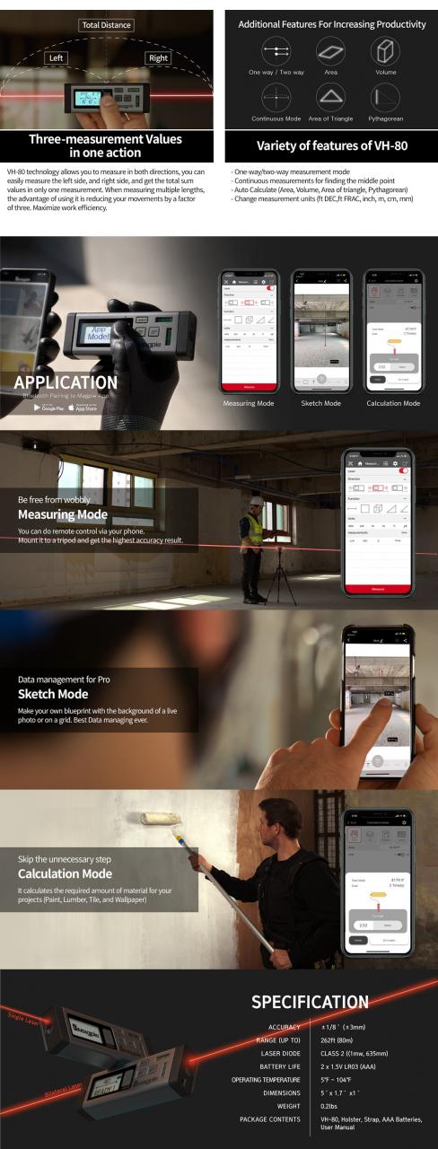VH-80 : The World's First Bilateral Laser Measuring Tool