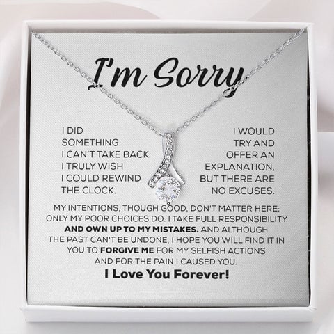 Apology Gift For Her - I Take Full Responsibility - Alluring Beauty Necklace