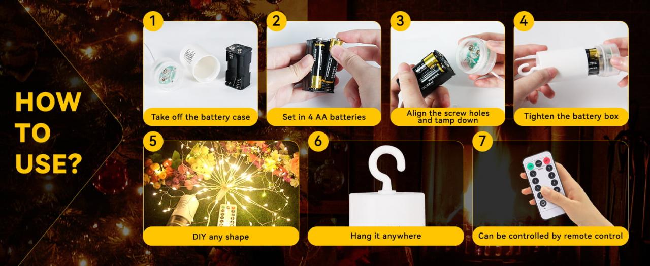 Christmas Hot Sale - Hanging Waterproof Fairy Lights