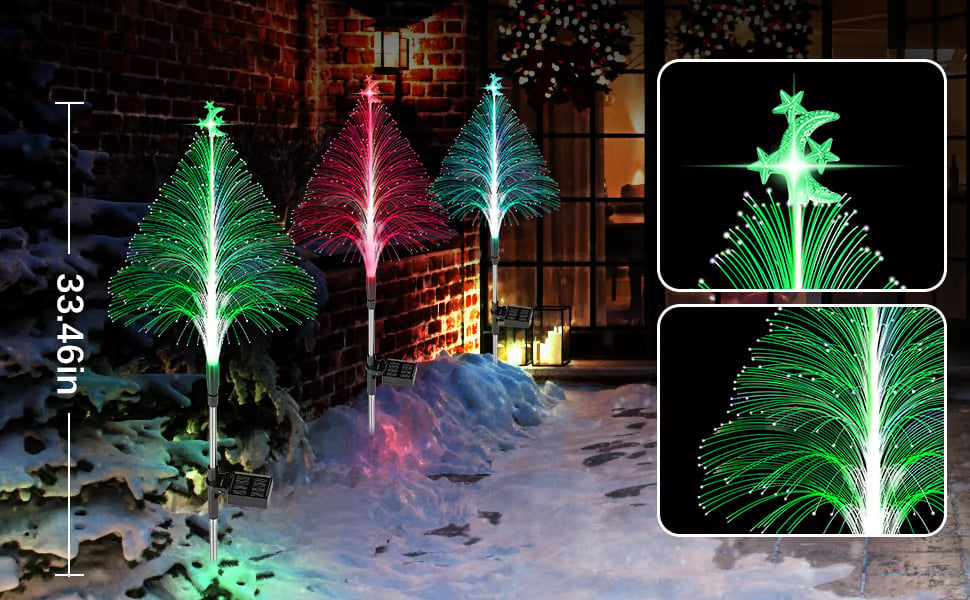 Christmas Promotion 49% off - 7 Color Changing Solar Christmas Trees Lights