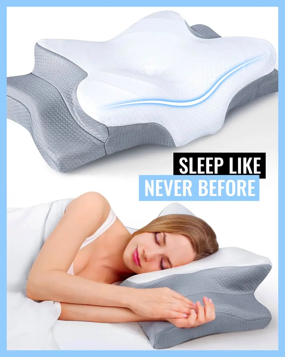 Drift into Deep Pain-Free Sleep Laying On The NeckCloud Cradle Pillow