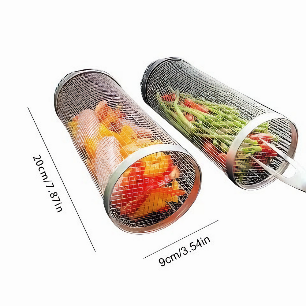 HOT SALE 49% OFF - Rolling Grilling Basket