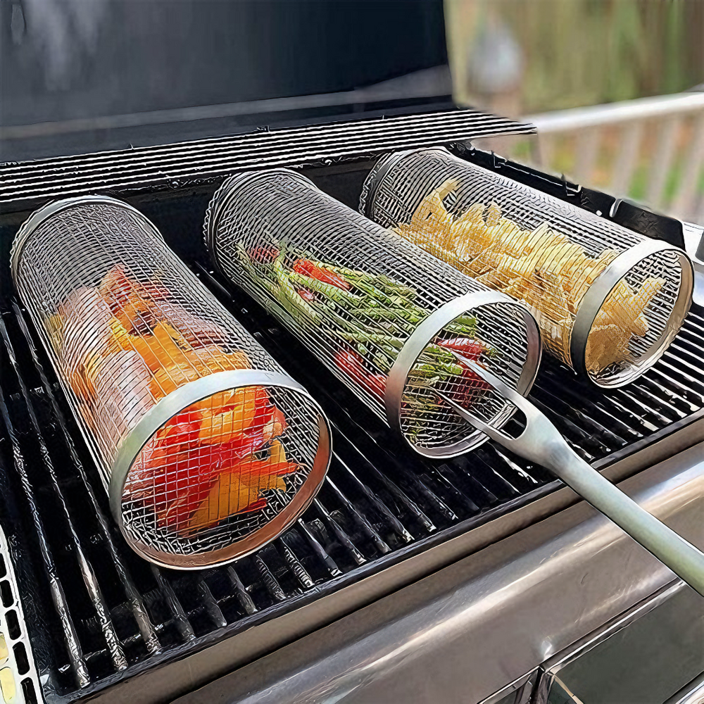 HOT SALE 49% OFF - Rolling Grilling Basket