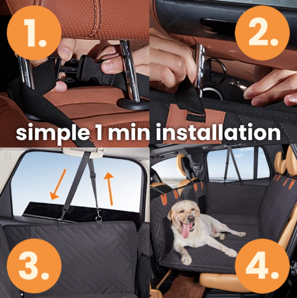 Premium Hard Bottom Dog Car Seat Protector